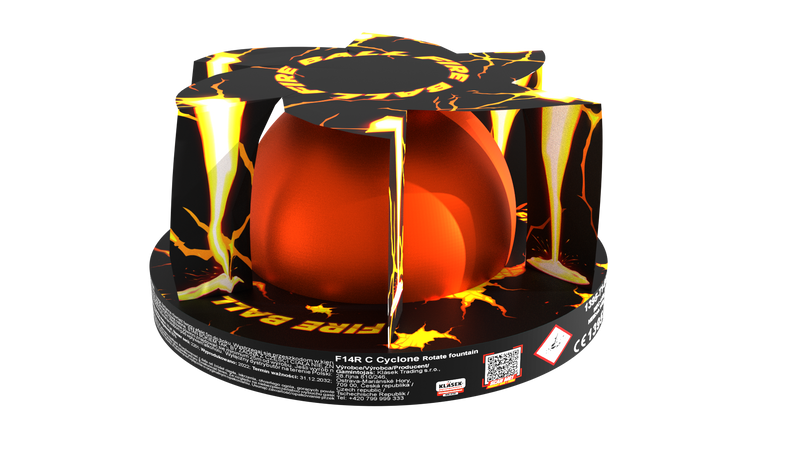 Fire ball Rotate fountain