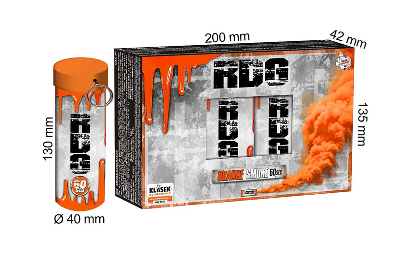 Turbo smoke tube Orange - 60s